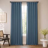 HPD Half Price Drapes Bellino kamer verduisterende gordijnen 274 cm lange gordijnen voor slaapkamer en woonkamer (1 paneel), 50W x 108L, Wild Blue