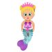 BLOOPIES Shimmer Zeemeermin Ellen Zeemeermin waterspeelgoed met fonkelende staart vol hanger, waterspatten, kinderen vanaf 18 maanden