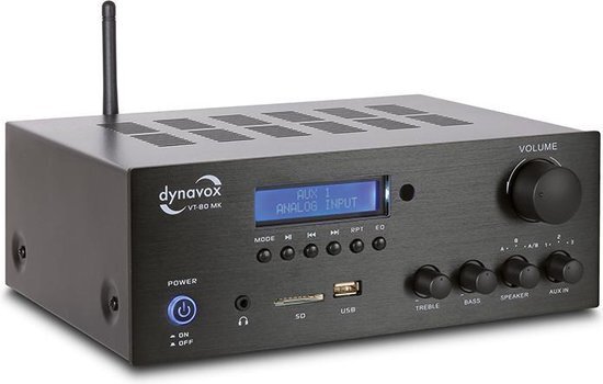 Dynavox vt-80mk stereo versterker met bluetooth en tuner