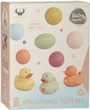 Lobbes Speelgoed BV Badspeelgoed Set Met Sensorische Badballen & Badeendjes Pastel