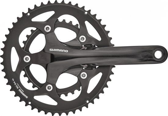 Shimano Road FC-RS400 Crankset 2x10-speed 50-34t 175mm Black