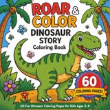 Roar & Color Dinosaur Story Coloring Book