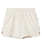 Nikben Short en polaire pour homme, élégant short d'intérieur en coton, blanc crème