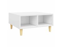 Maison Exclusive - Table basse, blanc, 60x60x30 cm, panneau de particules