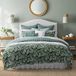 Laura Ashley Kingsize dekbedset, katoenen omkeerbaar beddengoed, inclusief bijpassende kussenslopen, extra Euro-kussenslopen en kussenhoezen (braambes, bloemengroen, kingsize)