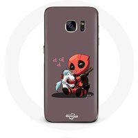 Maniacase Hoesje voor Samsung Galaxy S7 Edge DeadPool Eenhoorn