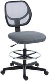 Vinsetto Tekenstoel - Meshstof, schuim - 59 x 61 x 113 cm - Donkergrijs