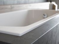 Badland CLASSIC SLIM ligbad 120 x 70 cm wit met styropor ombouw