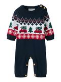 NAME IT Overall 'NBMRISSI' donkerblauw / rood / wit