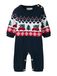 NAME IT Overall 'NBMRISSI' donkerblauw / rood / wit