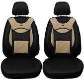 Bremer Sitzbezüge Autostoelhoezen voor Fiat Doblo Bj ab 2010 – Stoelhoezen voor bestuurder en passagier in Zwart/Beige