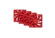 HYTE VENTILATEUR- -FA12-RR-4 12 cm Rouge 4 pièce(s)