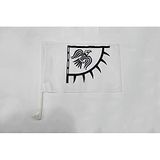 AZ FLAG Autovlag Viking Raven 45x30 cm Mesh Polyester Zuignap
