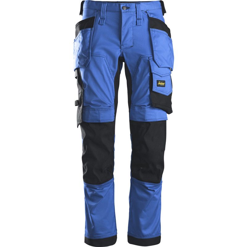 Snickers AllroundWork stretch werkbroek met holsterzakken Slim fit 6241 - Kobalt blauw - Maat 52
