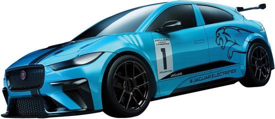 Airfix QUICKBUILD Jaguar I-PACE eTROPHY Plastic Model Kit - 40 Parts - Level 1 - AFJ6033