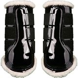 HKM Comfort Lak Gaiters - Zacht gevoerd, S, Zwart