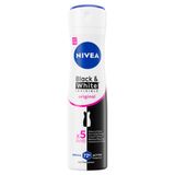 NIVEA 3x Invisible For Black & White Clear Deodorant Spray 150 ml