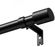 Tringle à rideaux extensible, 90-240 cm, Noir mat
