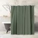 Americanflat 180x200 Douchegordijn - Waterbestendig Lang Douchegordijn met Duurzame Metalen Ringen en 12 Haken - 100% Polyester - Groene Badkamer Gordijnen