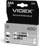 VIDEX HR03 Ni-MH batterij, 600mAh, 2 stuks, blisterverpakking