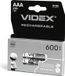 VIDEX HR03 Ni-MH batterij, 600mAh, 2 stuks, blisterverpakking
