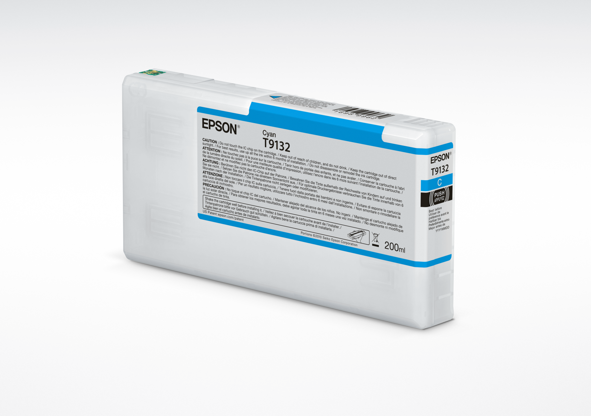 Epson T9132 Cyan Ink Cartridge (200ml) single pack / cyaan