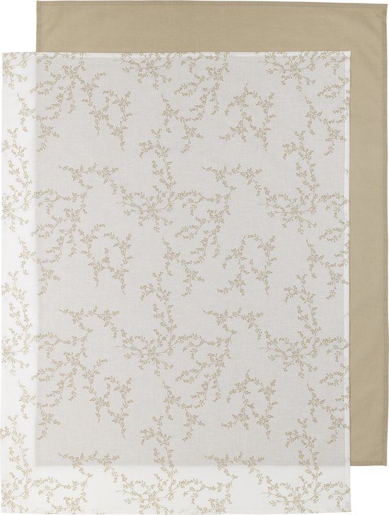 Meyco Branches Wieglaken - 2-pack - 75x100 cm - Sand