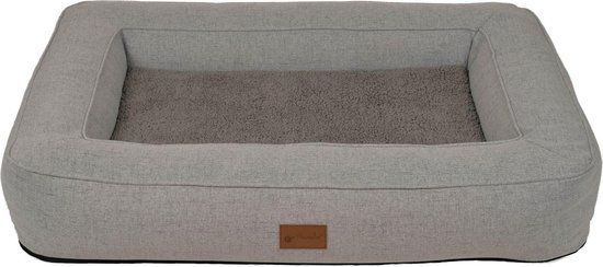 Petlando Orthopedische hondenmand Lima Stone M - Hond - Grijs - Katoen - 80x55cm