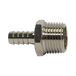 Riegler Schroefslangaansluiting "value line", R 1/8, voor slang LW 6, werkdruk max. 60 bar, bedrijfstemperatuur. Maximale 150 °C, MS vern.