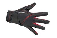 HKM Rijhandschoenen -Fashion- zwart/rood 164