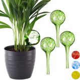 Sans marque 4x goutte à goutte - verre - boules d'eau pour plantes - Ø 6 cm - vert