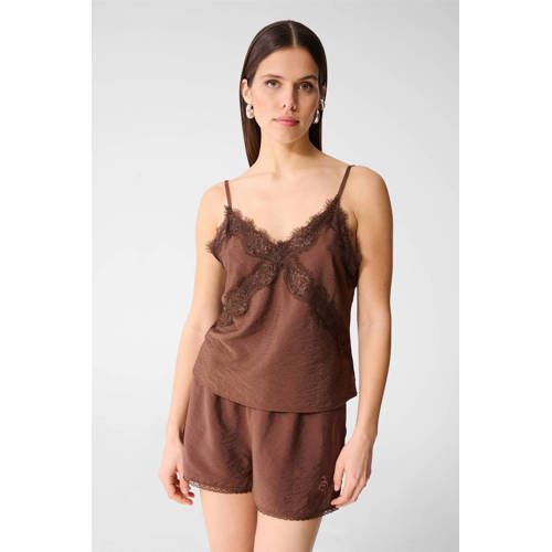 Shoeby Spaghettitop Bruin