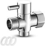 Allecto plus - Vanne d'inversion à 3 voies pour douche - Adaptateur de douche en laiton - Inverseur de toilettes manuelles