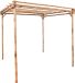 vidaXL Pergola - 170x170x220 cm - bamboe