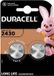 Duracell CR2430 Lithium Knoopcel Batterij 2 Stuks