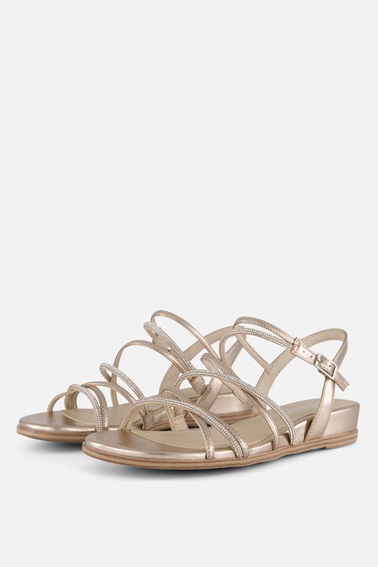 Tamaris Sandalen goud Textiel - Dames - Maat 40