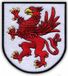 Patchion: Wapen van de regio West-Pommeren / Zachodniopomorskie - Applicatie met strijklap / warmtefolie - Geborduurd embleem/badge/wapen