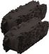 Folat Bv Feest/verjaardag versiering crepe slingers - Set van 3x stuks - zwart - 24 meter - papier