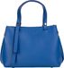 Faina Handtas Azuurblauw Leer