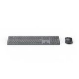Hama Toetsenbord muis set draadloos WKM-550 (multi-device 2,4 GHz via USB-ontvanger + 2 x Bluetooth voor PC, laptop, tablet, 10 m bereik, Duitse QWERTZ-lay-out, stil, werkt op batterijen) zwart