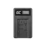 Green Cell VW-BC10 Batterijoplader voor Panasonic VW-VBT190, HC-250, HC-V130, HC-V510, HC-V770, HC-W580, HC-WX970 Digitale Camera's - Zwart