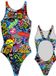 CROTTON SA Turbo Stickers Maillot de bain multicolore 3XL Femme