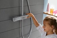 Hansgrohe Croma E Showerpipe 1jet met thermostaat chroom
