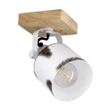 EGLO Kilburn Wandlamp E27 Bruin Hout 18.5cm