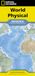 National Geographic World Physical Map (Folded with World Facts)