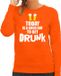Bellatio Decorations Shoppartners Bv Koningsdag sweater good day to get drunk oranje - dames - Kingsday EK/ WK trui / outfit / kleding S