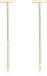Elli Oorbellen Bar Drop Minimaal Basic Trend 925 Zilver Verguld