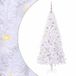 Sapin de Noël artificiel avec 300 LED blanc 210 cm PVC et acier