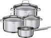 Elegance Ensemble de casseroles - 10 pièces - Acier inoxydable