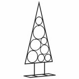 vidaXL Arbre de Noël en métal, noir, 60 cm